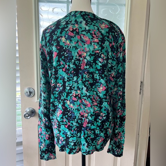 Merona XXL knit cardigan. Button down, long sleeves. Crew neck. Abstract print - Picture 6 of 6